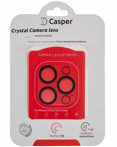 Casper Camera Lens Protector For iPhone 14 Pro / 14 Pro Max (Crystal Full Cover)