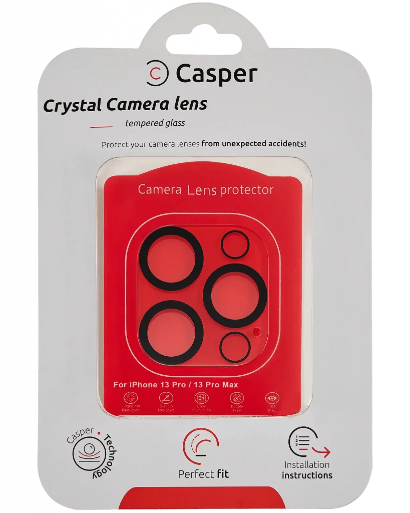 Casper Camera Lens Protector For iPhone 13 Pro / 13 Pro Max (Crystal Full Cover)