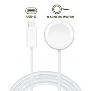 USB-C Magnetic Watch Charging (Braided) Cable (3.3 ft.) For All Watch Series (OEM Grade New) (Bulk Packaging)
