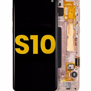 OLED Assembly With Frame For Samsung Galaxy S10 (Refurbished) (Flamingo Pink)