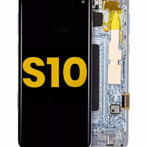 OLED Assembly With Frame For Samsung Galaxy S10 (Refurbished) (Prism Blue)