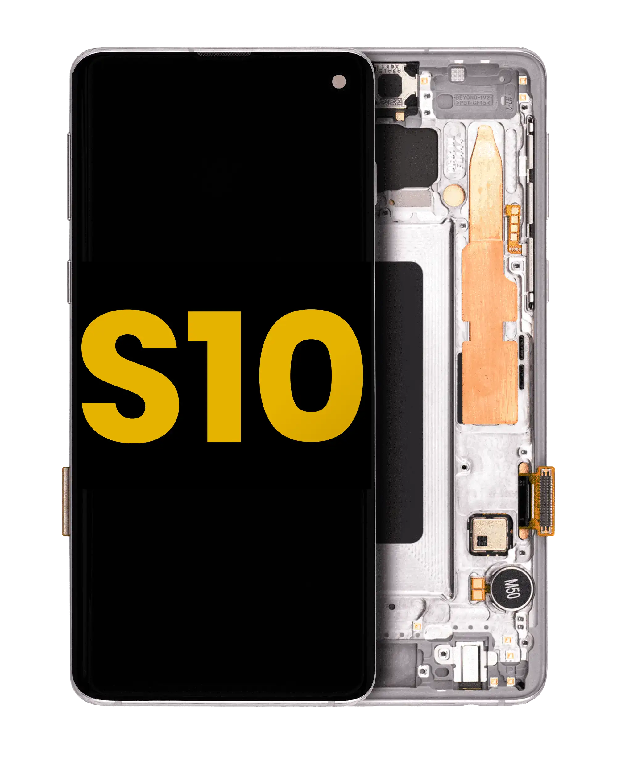 OLED Assembly With Frame For Samsung Galaxy S10 (Refurbished) (Prism White)