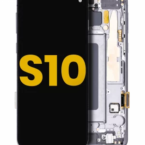 OLED Assembly With Frame For Samsung Galaxy S10 (Refurbished) (Prism / Ceramic Black)