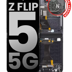 Inner OLED Assembly With Frame For Samsung Galaxy Z Flip 5 5G (US & International) (Used OEM Pull: Grade B/C) (Graphite)