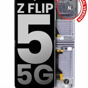 Inner OLED Assembly With Frame For Samsung Galaxy Z Flip 5 5G (US & International) (Used OEM Pull: Grade B/C) (Lavender)