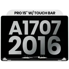 Complete LCD Display Assembly For MacBook Pro 15" A1707 (2016-2017) (Used OEM Pull: Grade B) (Silver)