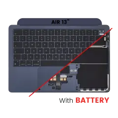 Top Case with Battery and Keyboard (ISO UK) For MacBook Air 13" A2681 (2022) (Midnight)