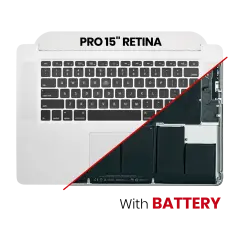 Top Case with Battery and Keyboard (ANSI US) For MacBook Pro 15" A1398 (2013-2014)