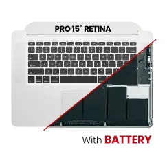 Top Case with Battery and Keyboard (ANSI US) For MacBook Pro 15" A1398 (2012-2013)