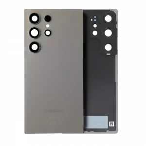 Back Cover Glass With Camera Lens For Samsung Galaxy S25 Ultra 5G (Service Pack) (Titanium Gray)