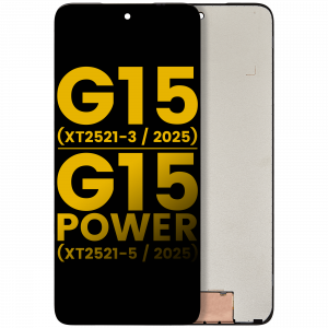 LCD Assembly Without Frame For Motorola Moto G15 (XT2521-3 /2025) / G15 Power (XT2521-5 /2025) (Refurbished) (All Colors)