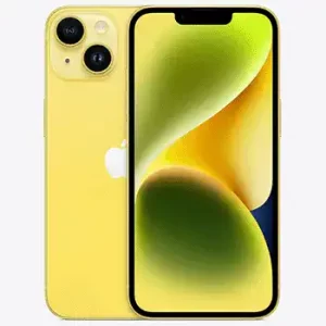 Back Glass w/ MagSafe Magnet & NFC & Flashlight Flex For iPhone 14 (Genuine OEM) (Yellow)
