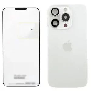 Back Glass w/ MagSafe Magnet & NFC & Flashlight Flex For IPhone 15 Pro (Genuine OEM) (White Titanium)