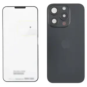 Back Glass w/ MagSafe Magnet & NFC & Flashlight Flex For IPhone 15 Pro (Genuine OEM) (Black Titanium)