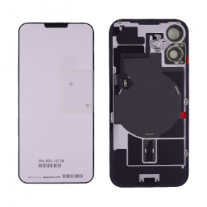 Back Glass w/ MagSafe Magnet & NFC & Flashlight Flex For iPhone 16 (Genuine OEM) (UK / EU Version) (White)