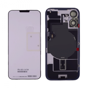 Back Glass w/ MagSafe Magnet & NFC & Flashlight Flex For iPhone 16 (Genuine OEM) (UK / EU Version) (Black)