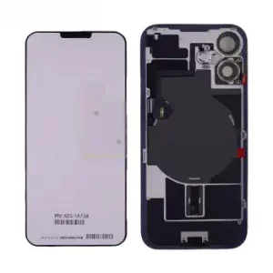 Back Glass w/ MagSafe Magnet & NFC & Flashlight Flex For iPhone 16 plus (Genuine OEM) (UK / EU Version) (Black)