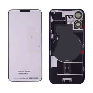 Back Glass w/ MagSafe Magnet & NFC & Flashlight Flex For iPhone 16 plus (Genuine OEM) (UK / EU Version) (Ultramarine)