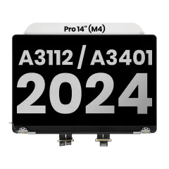 Complete LCD Display Assembly (Glossy) MacBook Pro 14" (A3112 / A3401 / A3185 / A3434) (Late 2024-Late 2025) (Used OEM Pull: