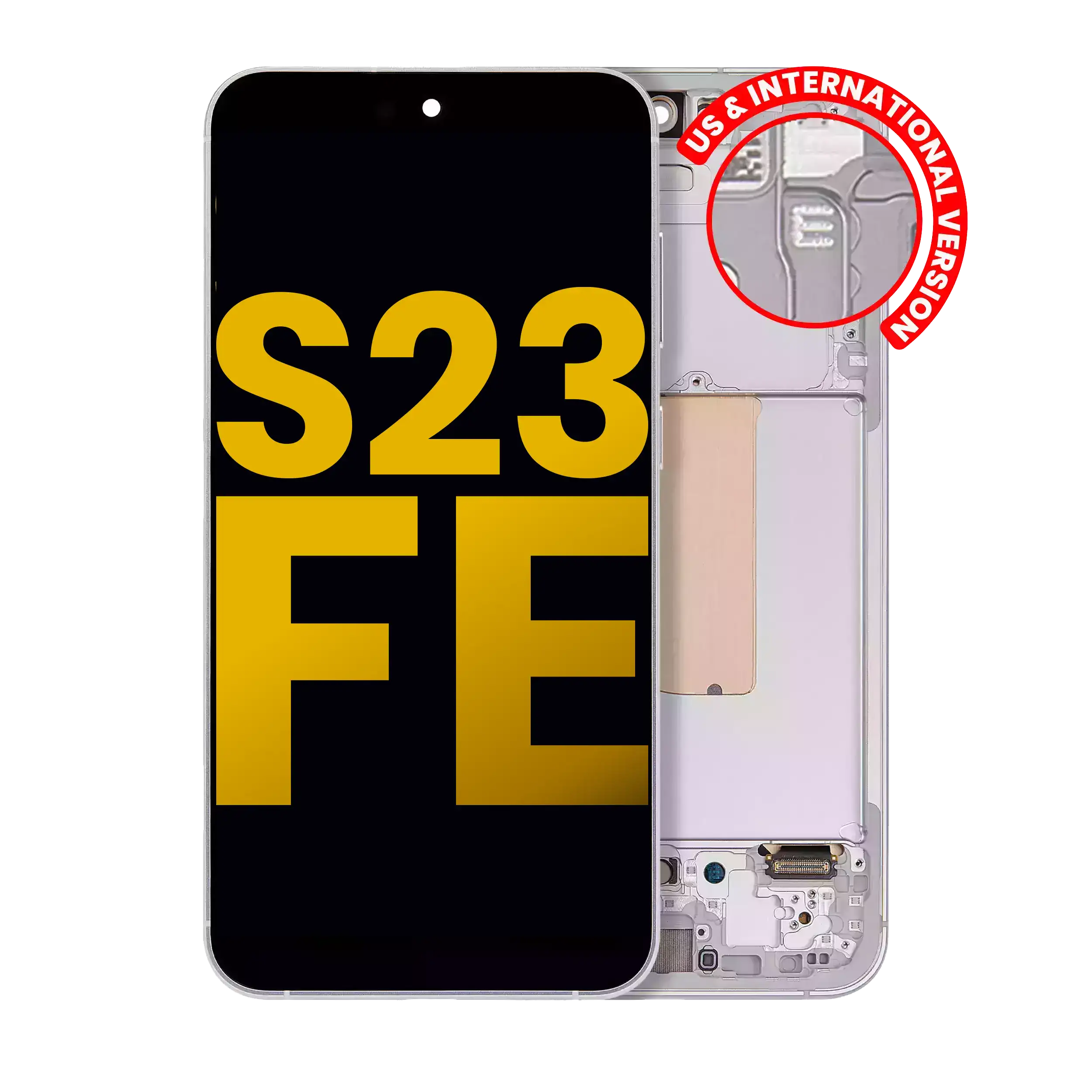 OLED Assembly With Frame For Samsung Galaxy S23 FE 5G (US & International Version) (Refurbished) (Mint / Cream / Purple / Indigo / Tangerine)