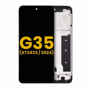 LCD Assembly With Frame For Motorola Moto G35 5G (XT2433 / 2024) (Refurbished) (All Colors)
