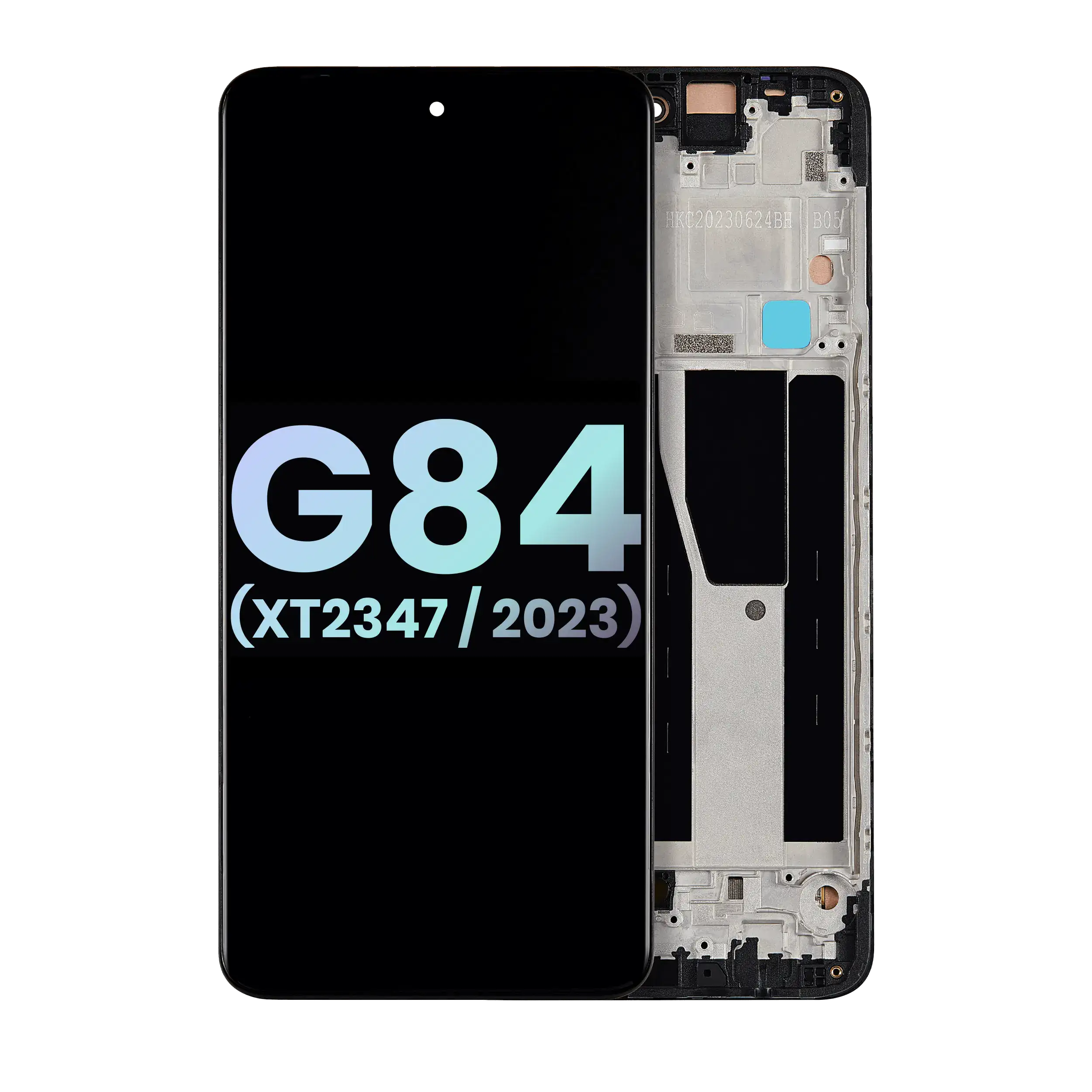 OLED Assembly With Frame For Motorola Moto G84 (XT2347 / 2023) (Genuine OEM) (All Colors)