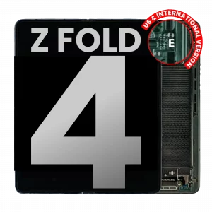 Inner OLED Assembly With Frame For Samsung Galaxy Z Fold 4 5G (US & International) (Used OEM Pull: Grade B/C) (Gray Green)
