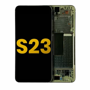 OLED Assembly With Frame For Samsung Galaxy S23 5G (US & International) (Refurbished) (Cream)