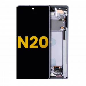 OLED Assembly With Frame For Samsung Galaxy Note 20 5G (Refurbished) (Mystic Gray)