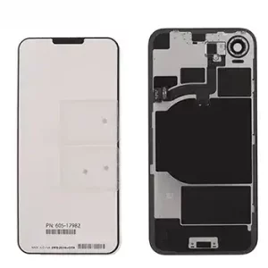 Back Glass w/ MagSafe Magnet & NFC & Flashlight Flex For iPhone 16e (Genuine OEM) (Black)