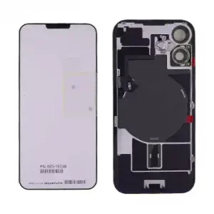 Back Glass w/ MagSafe Magnet & NFC & Flashlight Flex For IPhone 16 Plus (Genuine OEM) (White)