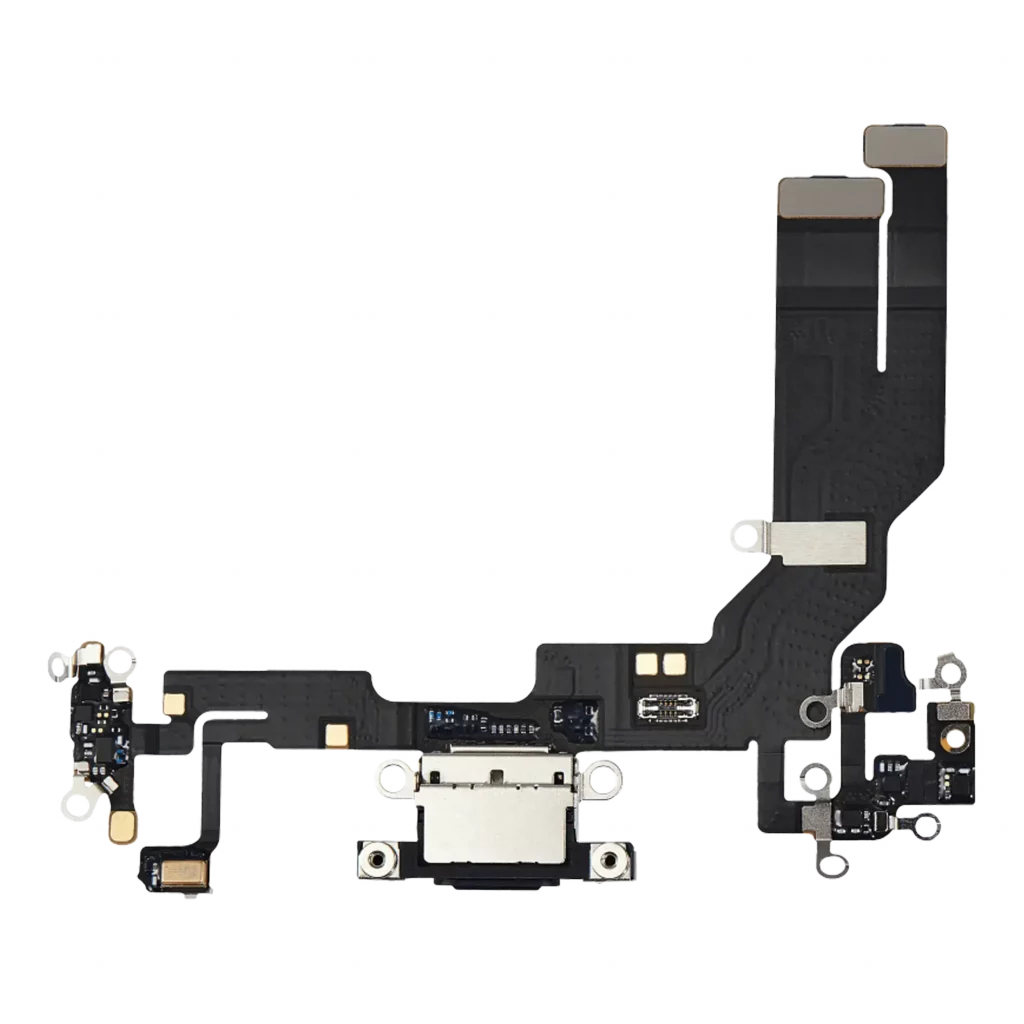Charging Port Flex Cable With Board For iPhone 16e (Genuine OEM) (Black)