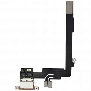 Charging Port Flex Cable With Board For iPhone 16 Pro Max (Genuine OEM) (Desert Titanium)