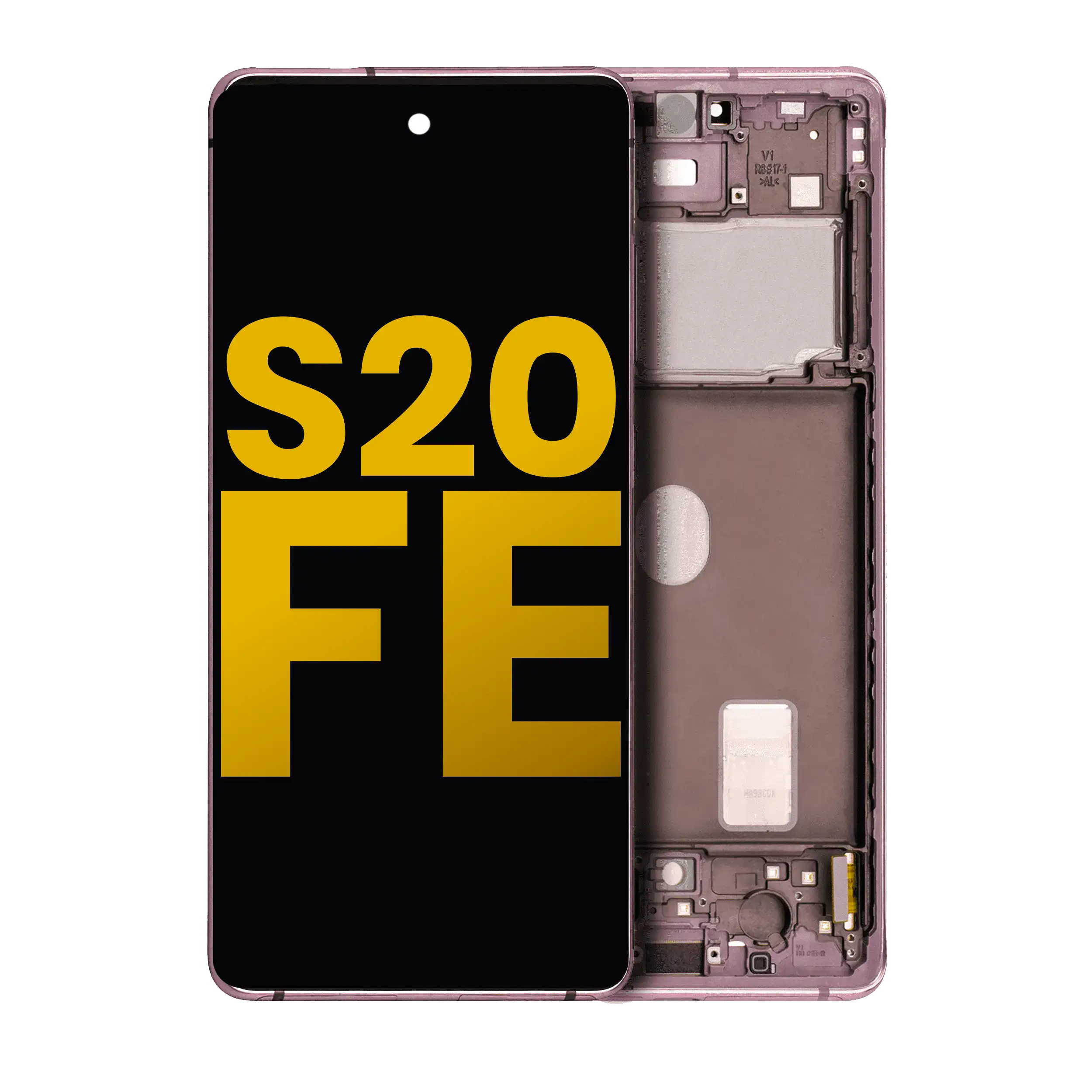 OLED Assembly With Frame For Samsung Galaxy S20 FE 4G / 5G (Refurbished) (Cloud Lavender)