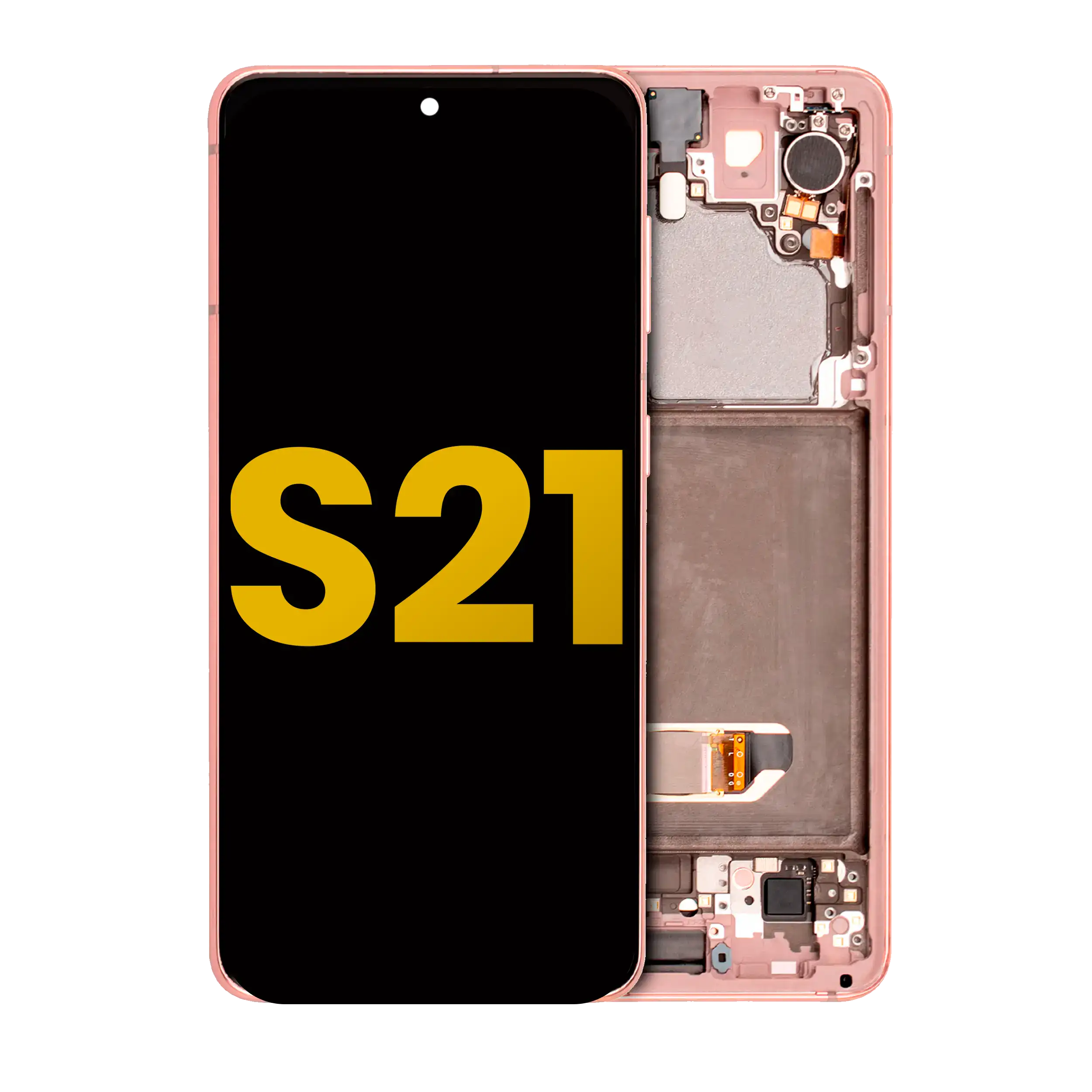 OLED Assembly With Frame For Samsung Galaxy S21 5G (Refurbished) (Phantom Pink)