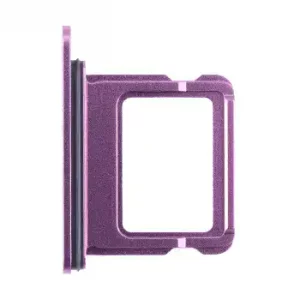 Single SIM Card Tray For iPhone 16 / 16 Plus (Genuine OEM) (Pink)