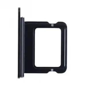 Single SIM Card Tray For iPhone 16 / 16 Plus (Genuine OEM) (Black)