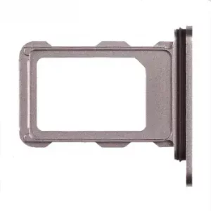 Single SIM Card Tray For iPhone 16 Pro / 16 Pro Max (Genuine OEM) (White Titanium)