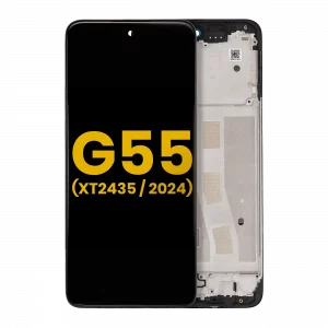 LCD Assembly With Frame For Motorola Moto G55 5G (XT2435 / 2024) (Refurbished) (All Colors)