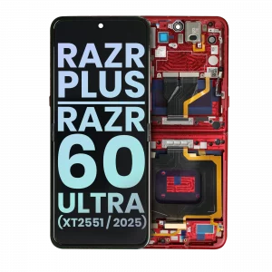 Main OLED Assembly For Motorola Razr Plus / Razr 60 Ultra (XT2551 / 2025) (Genuine OEM) (Rio Red)