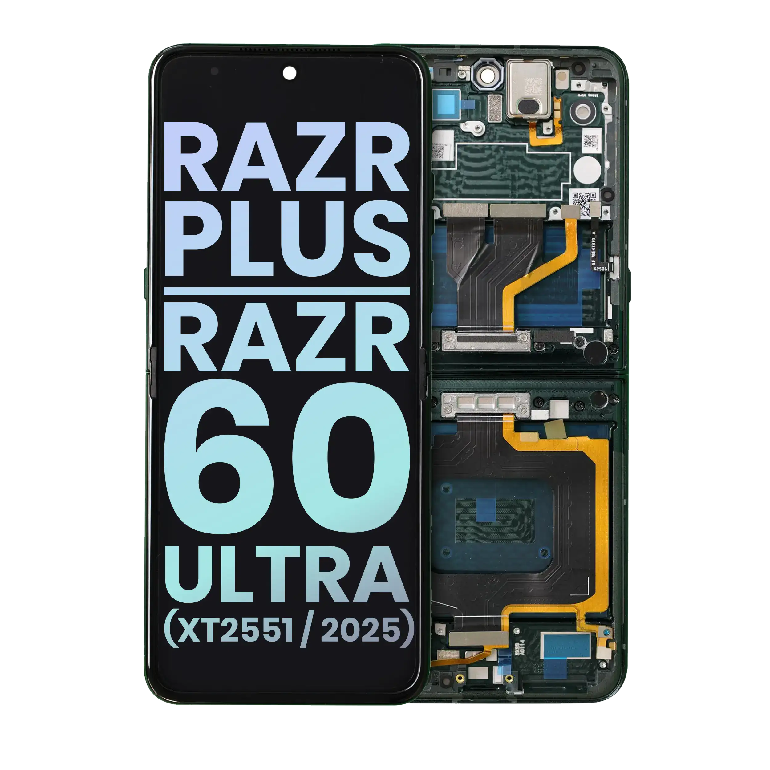 Main OLED Assembly For Motorola Razr Plus / Razr 60 Ultra (XT2551 / 2025) (Genuine OEM) (Scarab)