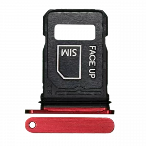 Single Sim Card Tray For Motorola Razr Plus / Razr 60 Ultra (XT2551 / 2025) (Genuine OEM) (Rio Red)