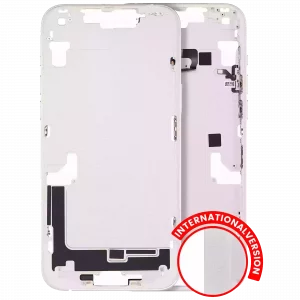 Mid-Frame Housing W/ Small Parts For iPhone 14 Plus (EU / Global Version) (Used OEM Pull: Grade C) (Starlight)