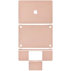 4in1 (Top, Bottom, Keyboard, Trackpad) Skin For MacBook Air 13" A1932 (2018-2019) / A2179 (2020) (Rose Gold)