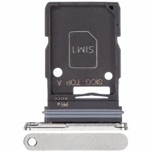 Single Sim Card Tray For Samsung Galaxy S25 Edge (S937) (Premium) (Titanium Silver)