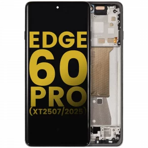 OLED Assembly With Frame For Motorola Edge 60 Pro (XT2507 / 2025) (Refurbished) (Shadow)