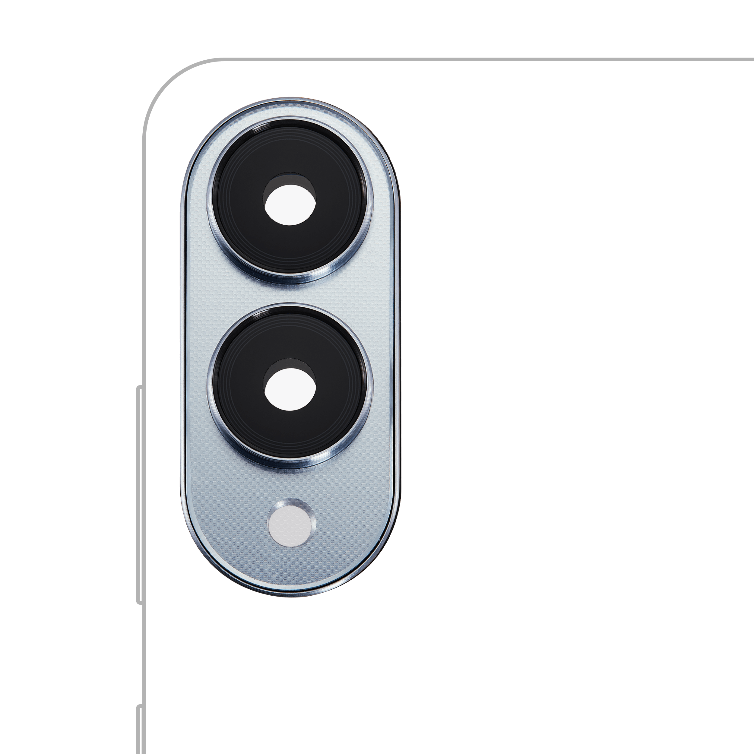 Back Camera Lens With Cover Bezel Ring For Samsung Galaxy S25 Edge (S937) (Titanium Icyblue)
