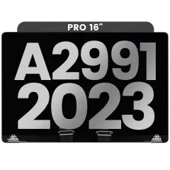 Complete LCD Display Assembly For MacBook Pro 16" A2991 (2023) (Used OEM Pull: Grade B) (Space Black)