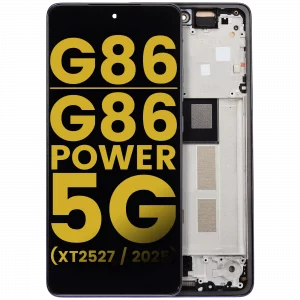 OLED Assembly With Frame For Motorola Moto G86 / G86 Power 5G (XT2527 / 2025) (Refurbished) (Spellbound)