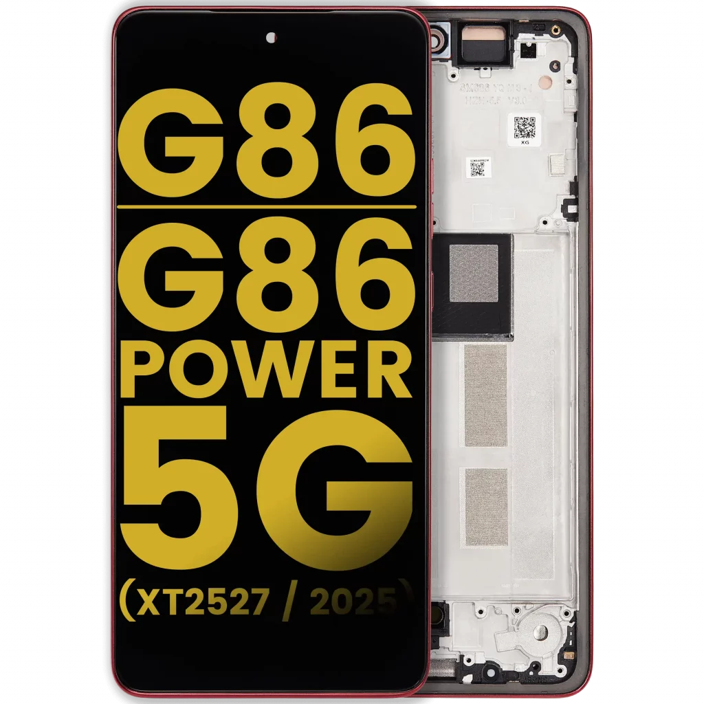 OLED Assembly With Frame For Motorola Moto G86 / G86 Power 5G (XT2527 / 2025) (Refurbished) (Chrysanthemum)